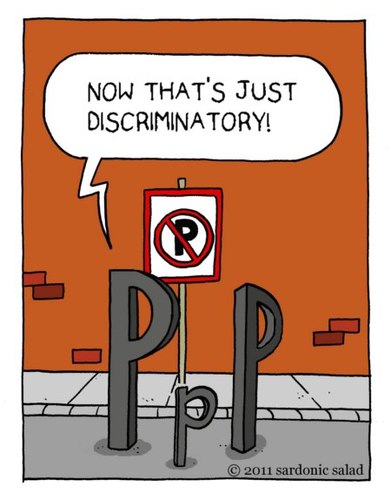 Cartoon: social injustice (medium) by sardonic salad tagged injustice,rights,civil,salad,sardonic,comic,cartoon,parking,no