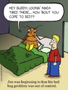 Cartoon: bed bug problem (small) by sardonic salad tagged bed,bugs,epidemic,pests