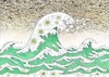Cartoon: sea and virüs-1 (small) by ercan baysal tagged sea,covit19,virus,pandemi,nurse,medicine,ercanbaysal,doctor,vaccine,physician,wave