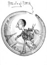 Cartoon: the caricaturist (small) by bpatric tagged famous people