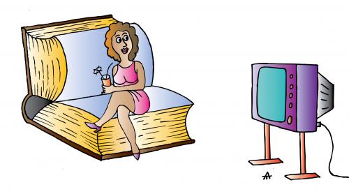 Cartoon Images Of Books. Cartoon: Book Sofa (medium) by