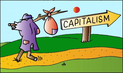 Cartoon: Capitalism (medium) by Alexei Talimonov tagged capitalism,crash