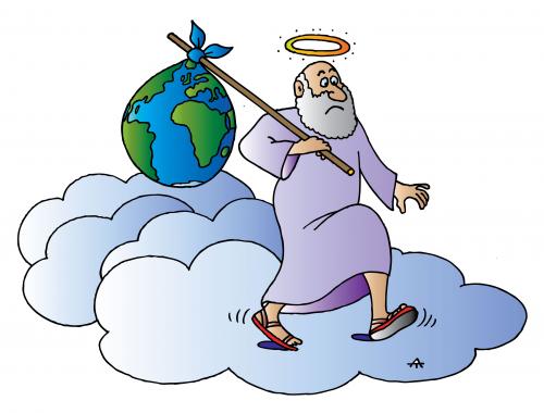 Cartoon: God (medium) by Alexei Talimonov tagged god,heaven