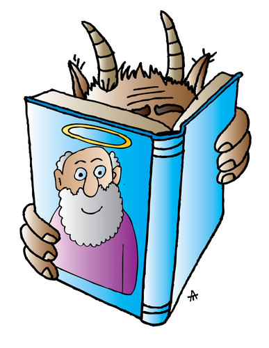 Cartoon: God (medium) by Alexei Talimonov tagged god,devil