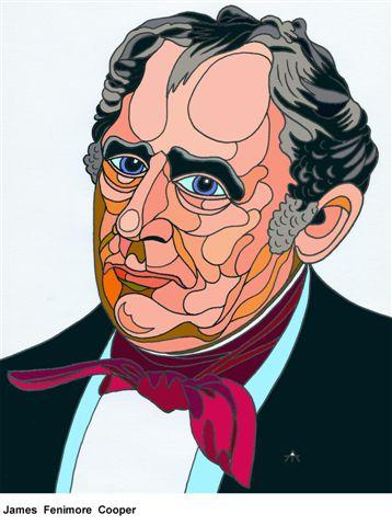 Cartoon: James Fenimore Cooper (medium) by Alexei Talimonov tagged author ...