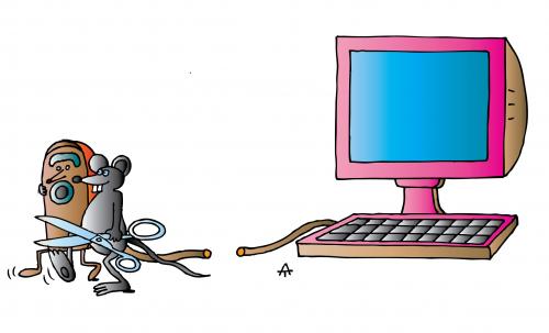 computer mouse cartoon. Cartoon: Mice (medium) by