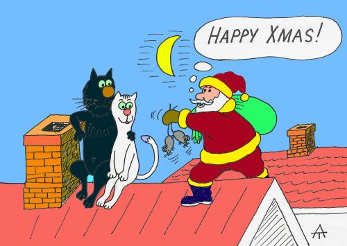 Cartoon: Santa Claus (medium) by Alexei Talimonov tagged santa,claus,xmas