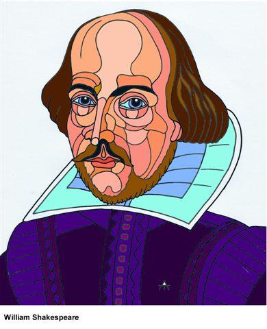 william shakespeare. Cartoon: William Shakespeare