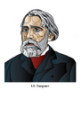 Cartoon: Turgenev (small) by Alexei Talimonov tagged turgenev