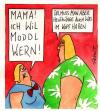 Cartoon: moddl (small) by Peter Thulke tagged jugend,pubertät,eltern