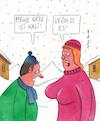 Cartoon: nase (small) by Peter Thulke tagged winter,kalt