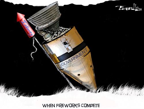 fireworks cartoon. Cartoon: When Fireworks