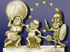 Cartoon: Euromythos (small) by jean gouders cartoons tagged die,zeit,cartoon,germany,leading,role,euro,crisis