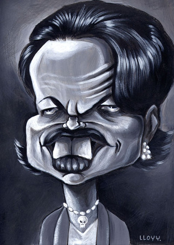 Cartoon: Condoleeza Rice (medium) by lloyy tagged politics,politica,caricature,caricatura,humour