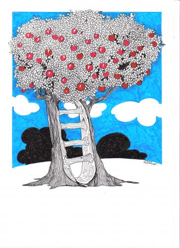 Cartoon: Orangerie (medium) by ruditoons tagged nature,love,