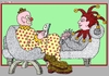 Cartoon: April Fools Day (small) by srba tagged april clown joke psychology