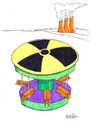 Cartoon: nükleer (small) by coskungole58 tagged nükleer