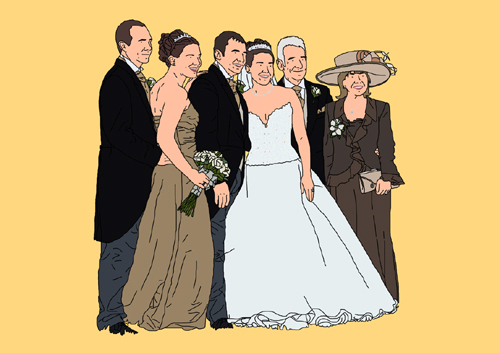Cartoon The Wedding Party medium by bernieblac tagged theweddingparty