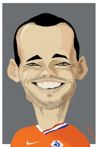 wesley sneijder pictures. Cartoon: Wesley Sneijder