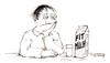 Cartoon: Tja... (small) by Christian BOB Born tagged müde fit wach milch schlapp weiß auch nich