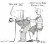 Cartoon: Unzufrieden... (small) by Christian BOB Born tagged rücken,aua,büro,schmerz,krumm,buckeln,hiwi,depp,mobbing
