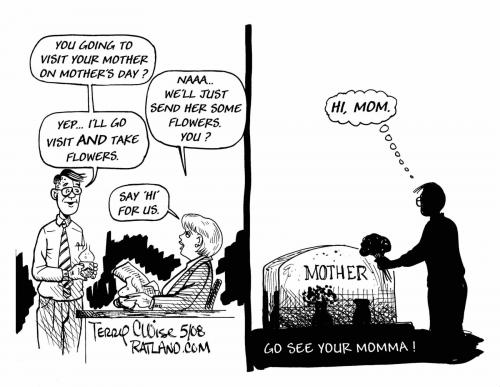 Cartoon: Mothers Day (medium) by terry tagged mothers,holiday