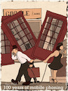 Cartoon: Congrats! (small) by hollers tagged mobile congratulations 100years mobilephone cellphone birthday telephone technology history
