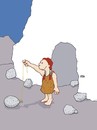 Cartoon: Steinzeit (small) by hollers tagged steinzeit,stone,age,luftballon,balloon,mädchen,girl,stein