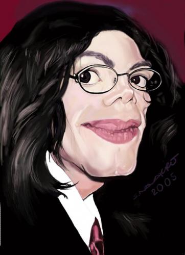 Cartoon: Michael Jackson (medium) by salnavarro tagged caricature,digital,music,icon,mj,king,of,pop