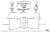 Cartoon: Museums-Show (small) by besscartoon tagged kirche,katholisch,religion,gottesdienst,museum,show,bess,besscartoon