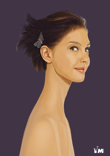 Cartoon Ashley Judd medium by Vlado Mach tagged ashleyjuddmovie