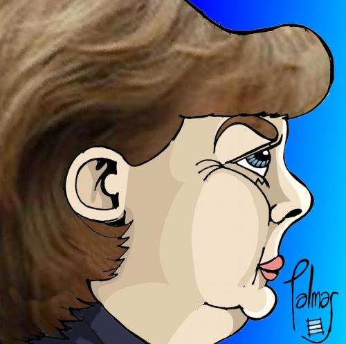 Cartoon: Angela Merkel (medium) by Palmas tagged merkel