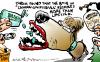 Cartoon: Not easy being mean (small) by Dunlap-Shohl tagged palin,pitbull,vp,campaign,2008