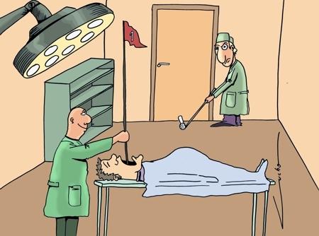 golf cartoon. Cartoon: golf doc (medium) by