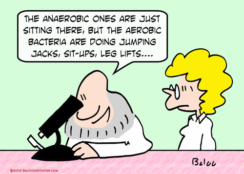 Cartoon: aerobic anaerobic bacteria (medium) by rmay tagged aerobic,anaerobic,bacteria