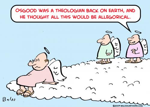 Cartoon: angels theologian allegorical (medium) by rmay tagged angels,theologian,allegorical