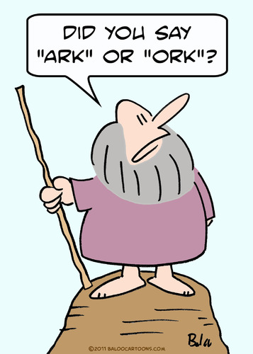 Cartoon: ark ork moses god (medium) by rmay tagged ark,ork,moses,god