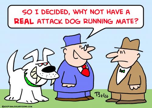 Cartoon: attack dog running mate (medium) by rmay tagged attack,dog,running,mate