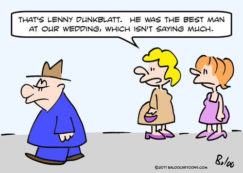 Cartoon: best man not saying much (medium) by rmay tagged best,man,not,saying,much
