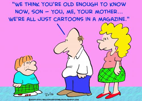 Cartoon: Cartoons in a magazine (medium) by rmay tagged cartoons,in,magazine