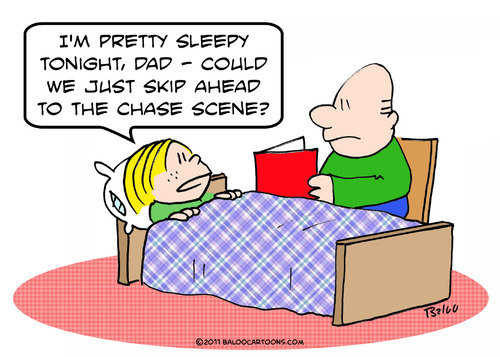 Cartoon: chase scene read book kid bed (medium) by rmay tagged chase ...