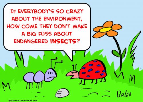 Cartoon: endangered insects environment (medium) by rmay tagged endangered 