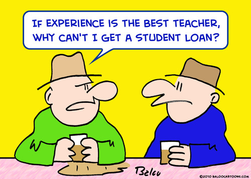 Cartoon: experience best teacher student (medium) by rmay tagged experience,best,teacher,student