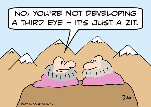Cartoon: eye third guru just zit (medium) by rmay tagged eye,third,guru,just,zit