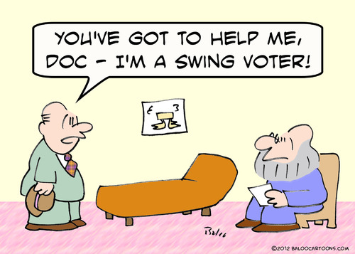 Cartoon: help doc swing voter (medium) by rmay tagged help,doc,swing,voter