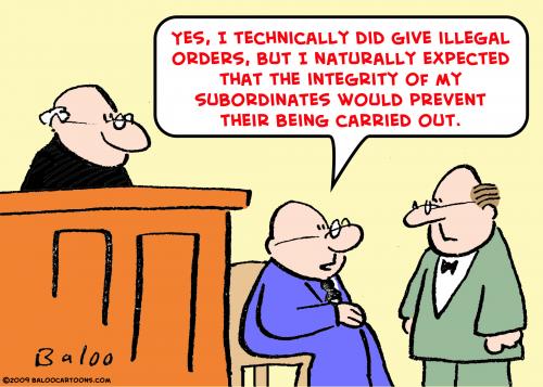 Cartoon: illegal orders judge (medium) by rmay tagged illegal,orders,judge