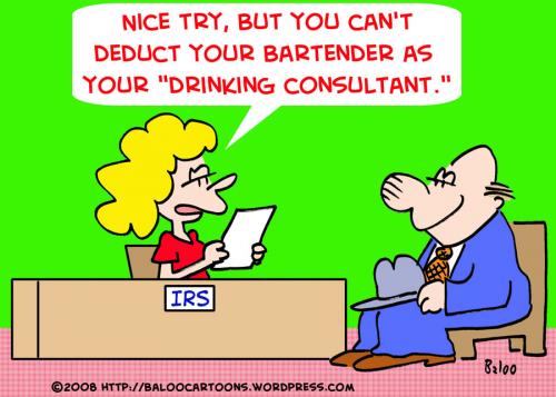Cartoon: IRS TAXES DRINKING CONSULTANT (medium) by rmay tagged irs,taxes,drinking,consultant,bartender