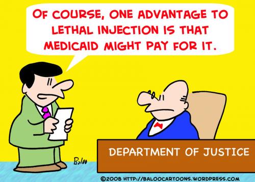 Cartoon: LETHAL INJECTION MEDICAID (medium) by rmay tagged lethal,injection,medicaid