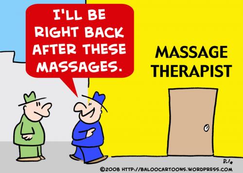 Massage Therapist Cartoon