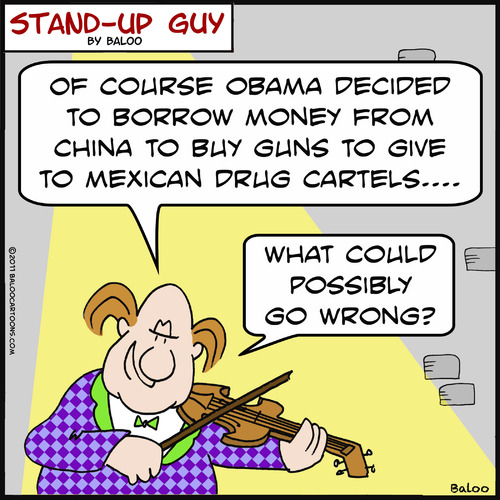 Cartoon: mexican drug cartels obama (medium) by rmay tagged mexican,drug,cartels,obama